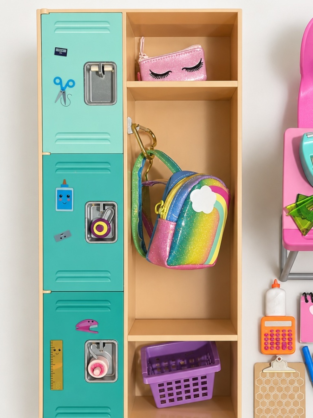 Our Generation Student Desk and Locker Set for 18-Inch Dolls,